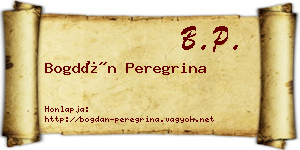 Bogdán Peregrina névjegykártya